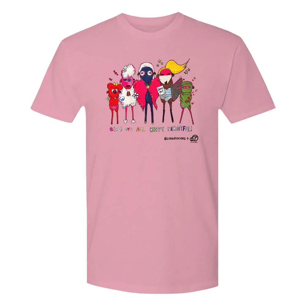 ABC7LA AIDS Walk LA Team Adult Short Sleeve T-Shirt designed by Ricky Sencion - Image 4
