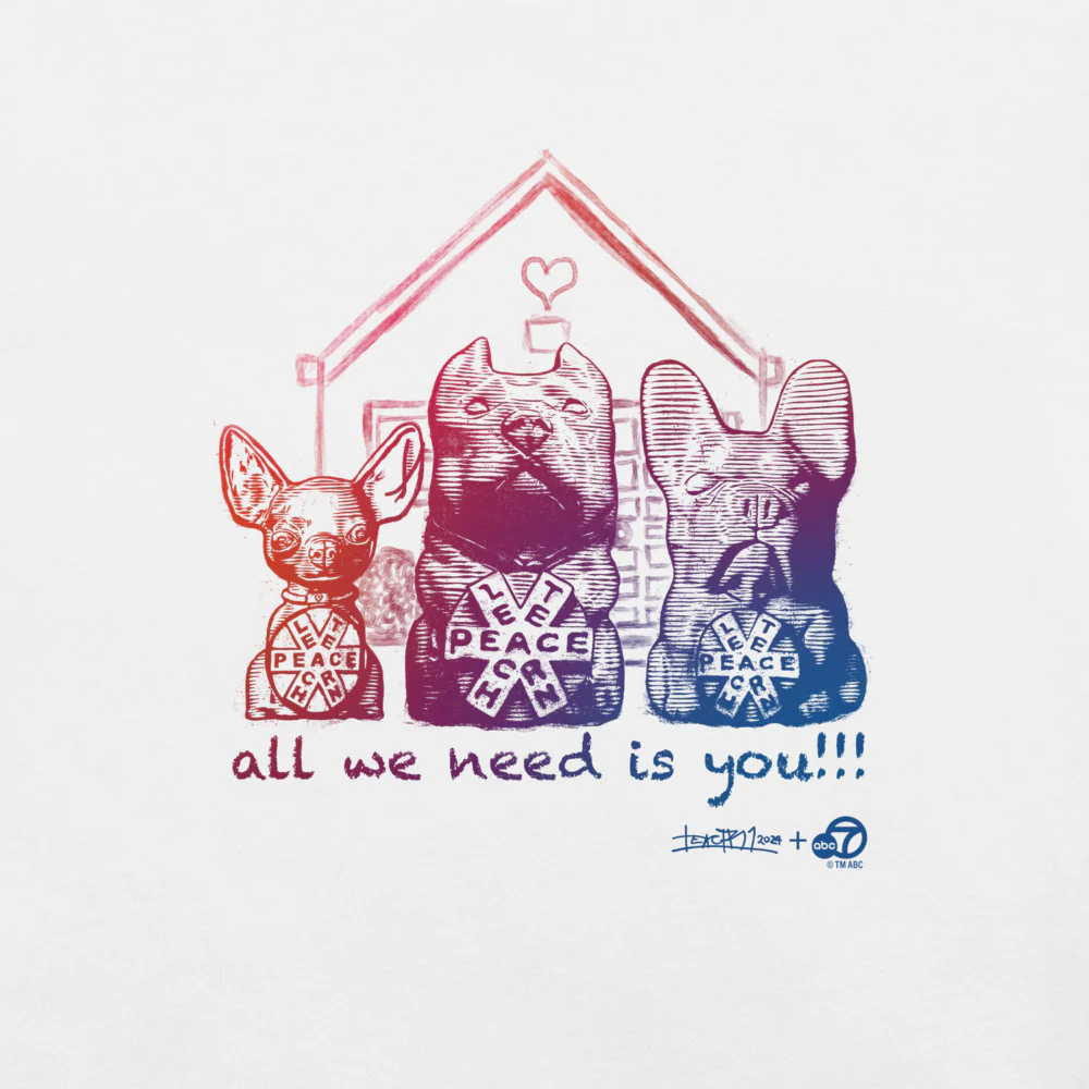 ABC7LA Puppy Palooza T-shirt designed by Teachr - Image 10
