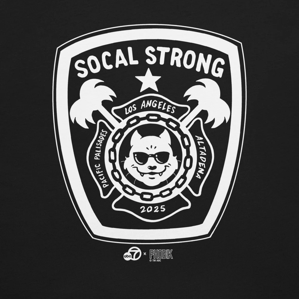 ABC7LA SoCal Strong T-Shirt designed by Phobik - Image 2