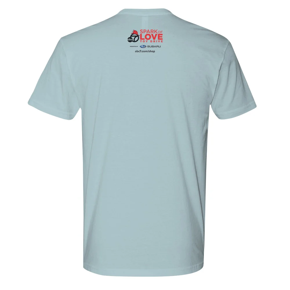 ABC7LA Spark of Love Adult Short Sleeve T-Shirt designed by Ernest Doty - Image 5