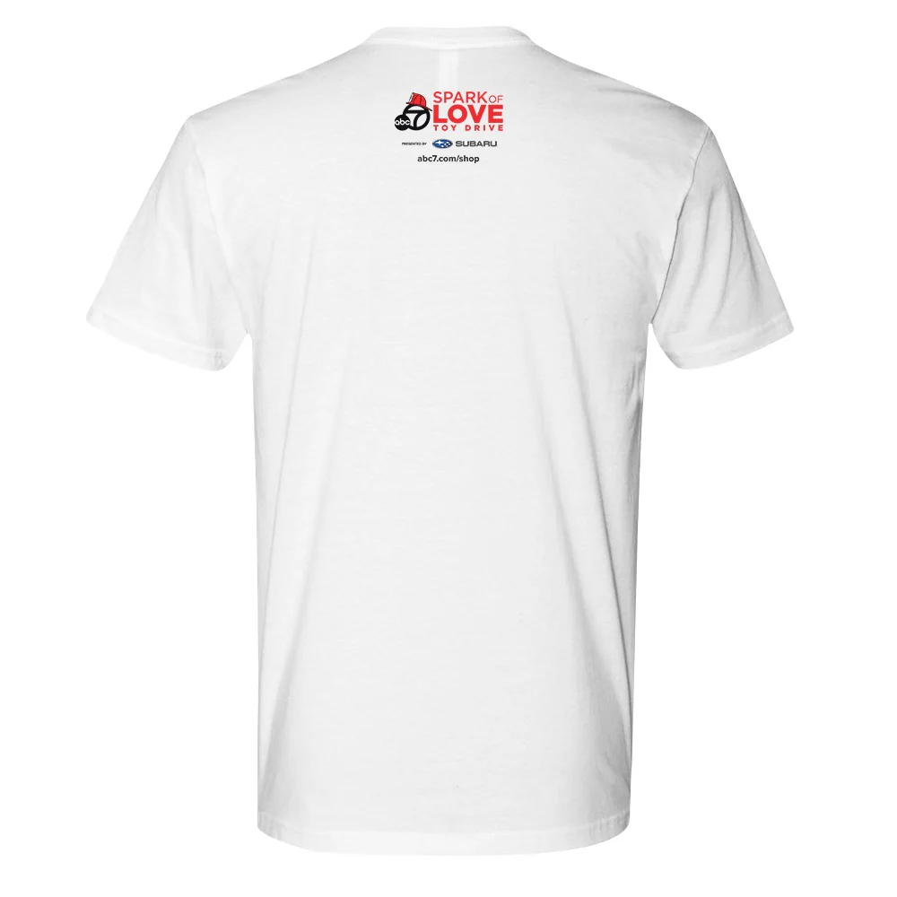 ABC7LA Spark of Love Adult Short Sleeve T-Shirt designed by Ernest Doty - Image 7