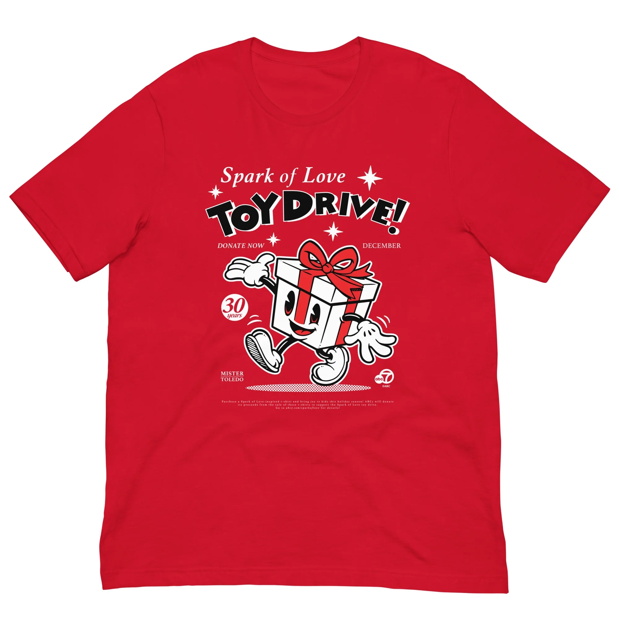 ABC7LA Spark of Love Adult Short Sleeve T-Shirt designed by Mister Toledo