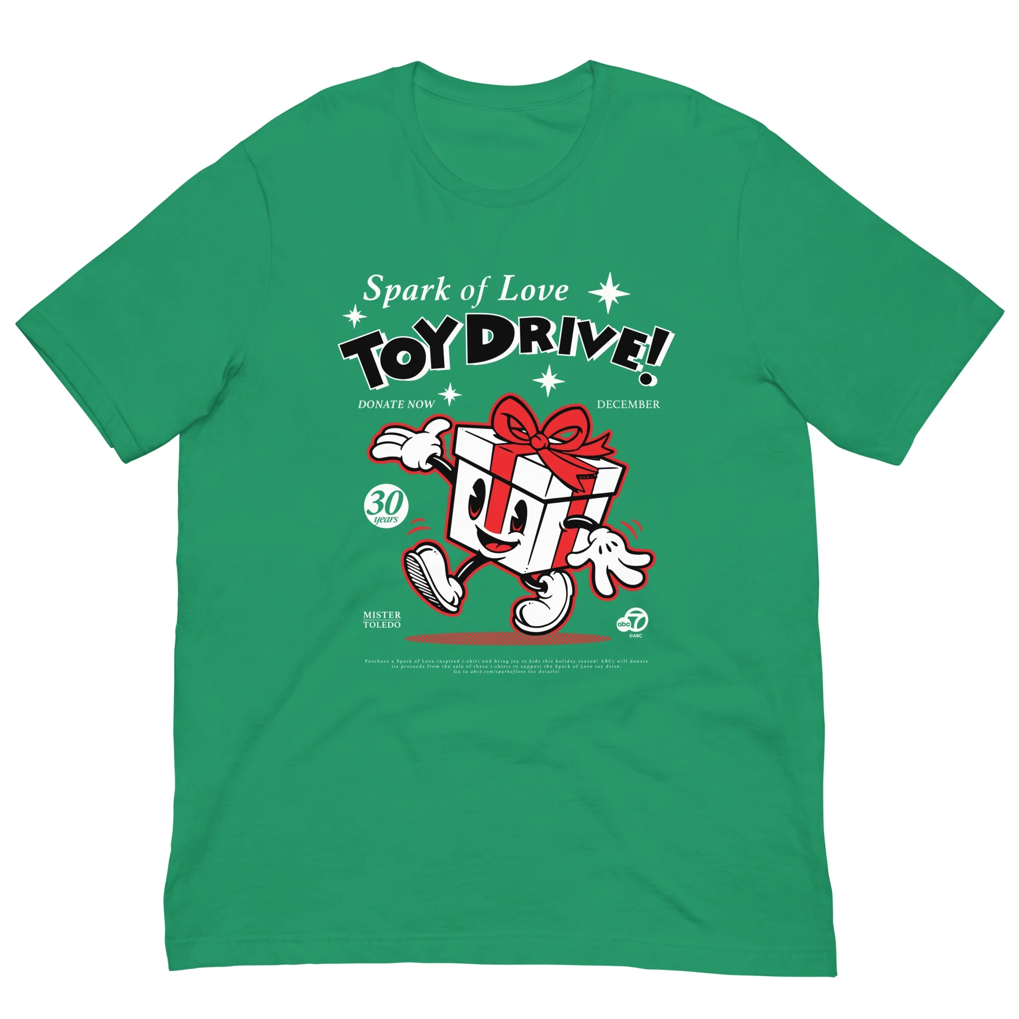 ABC7LA Spark of Love Adult Short Sleeve T-Shirt designed by Mister Toledo - Image 2