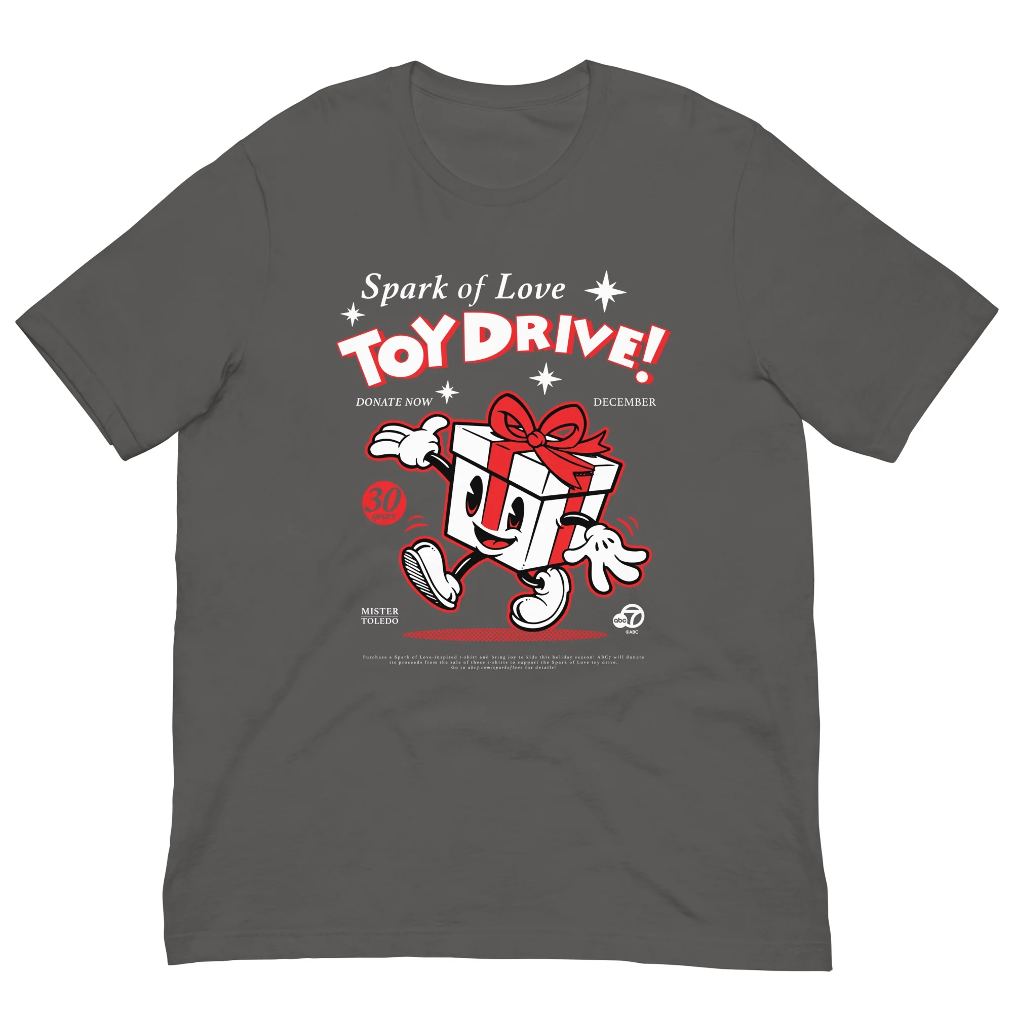 ABC7LA Spark of Love Adult Short Sleeve T-Shirt designed by Mister Toledo - Image 4