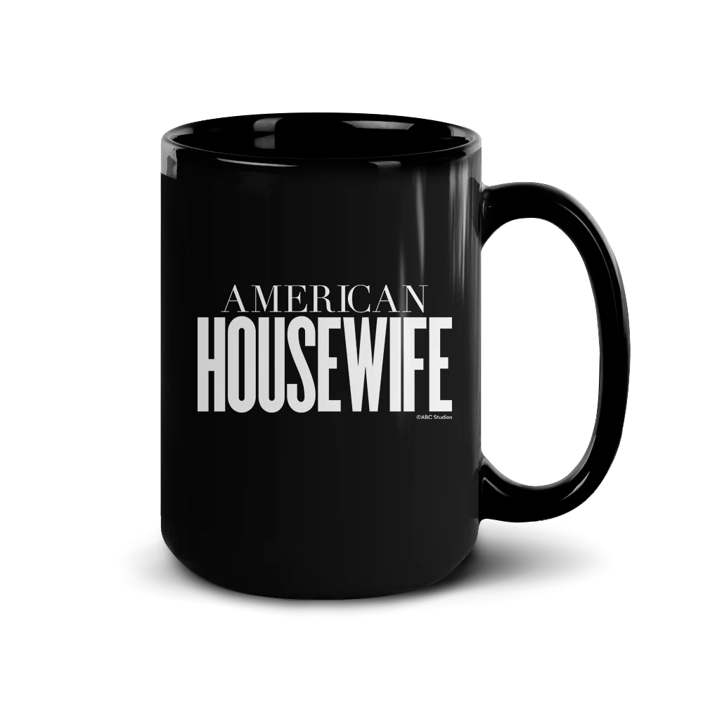 American Housewife Logo Black Mug - Image 5