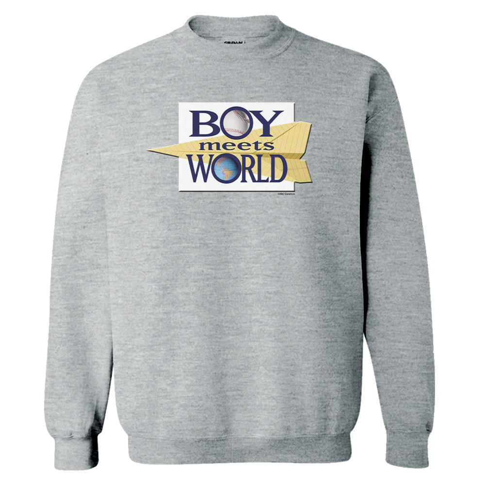 Boy Meets World Logo Fleece Crewneck Sweatshirt - Image 3