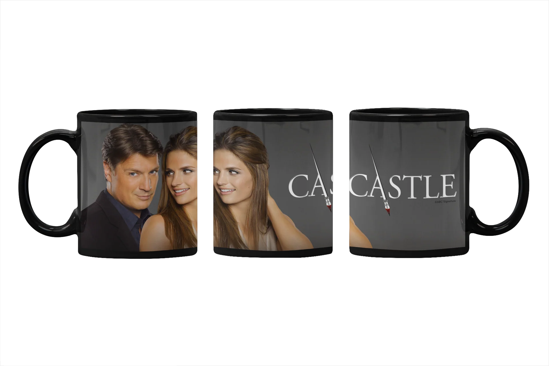 Castle Key Art Black Mug - Image 3