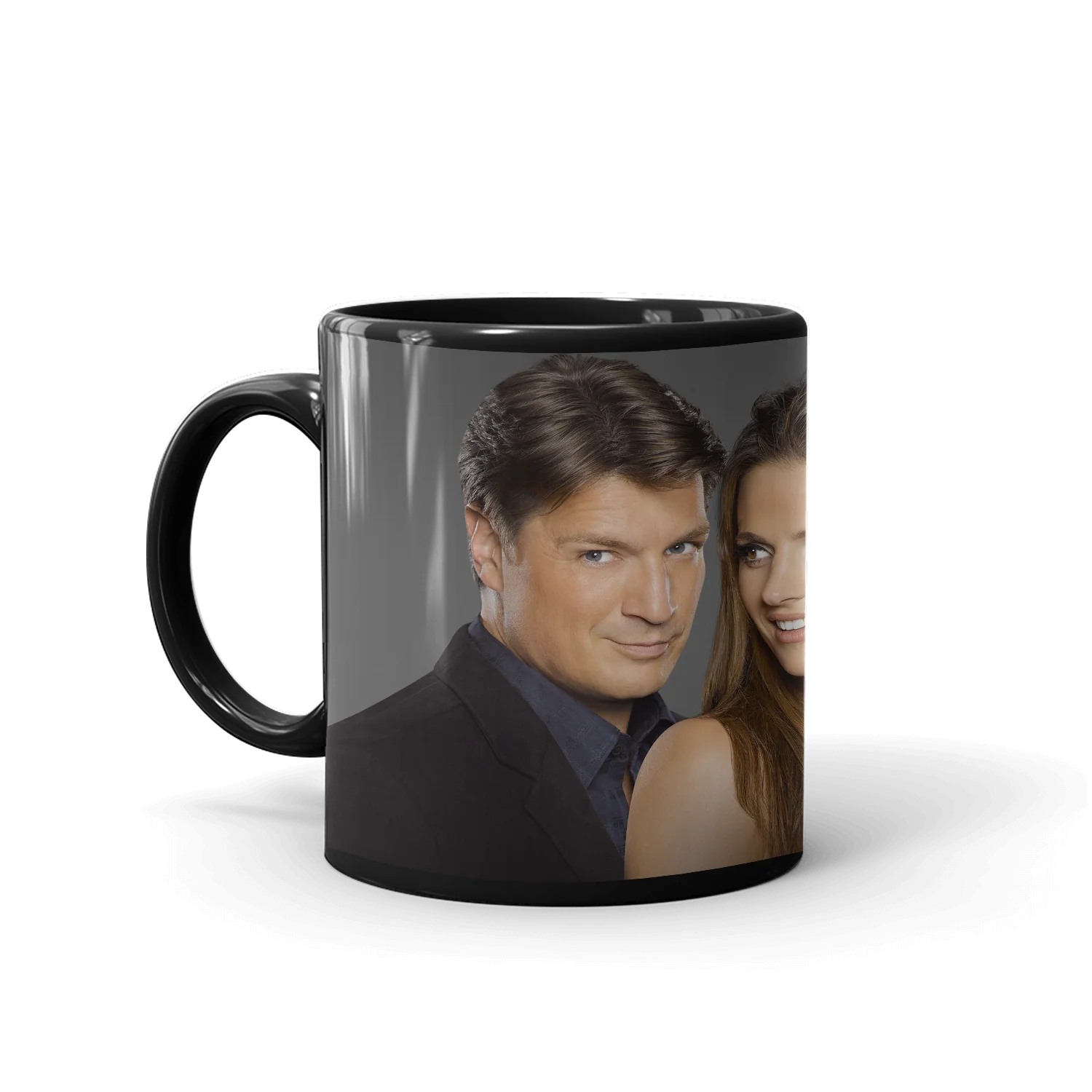 Castle Key Art Black Mug - Image 4