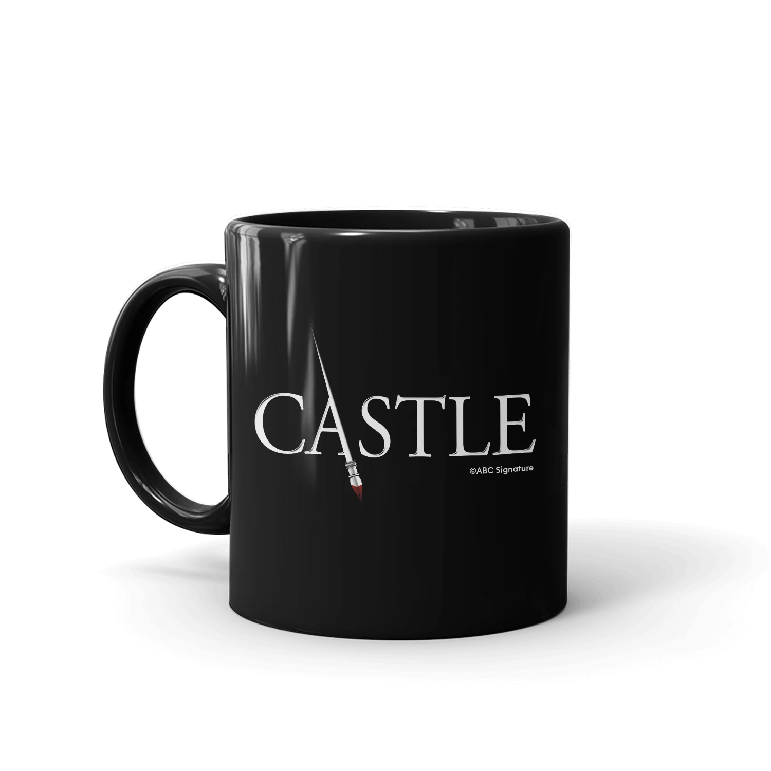 Castle Logo Personalized 11oz Black Mug