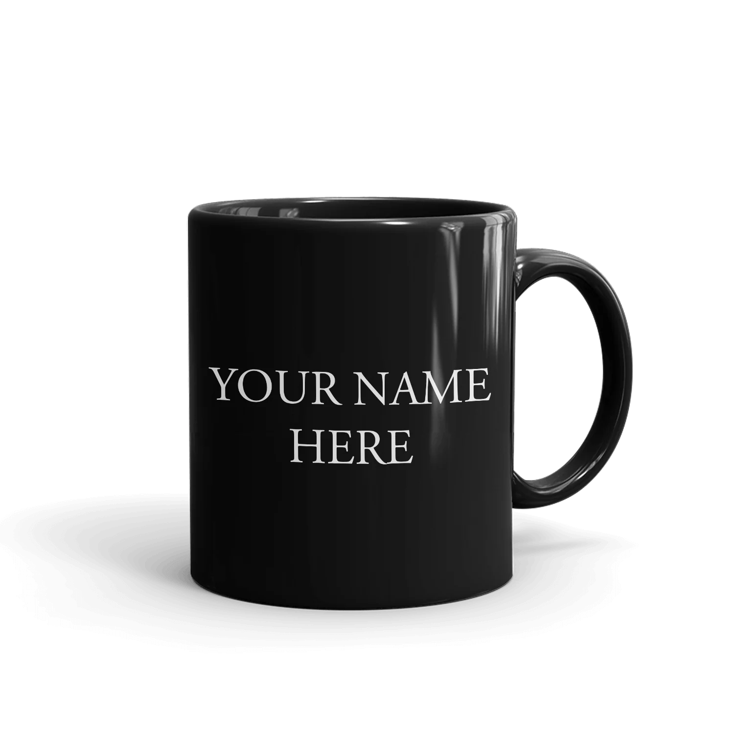 Castle Logo Personalized 11oz Black Mug - Image 2