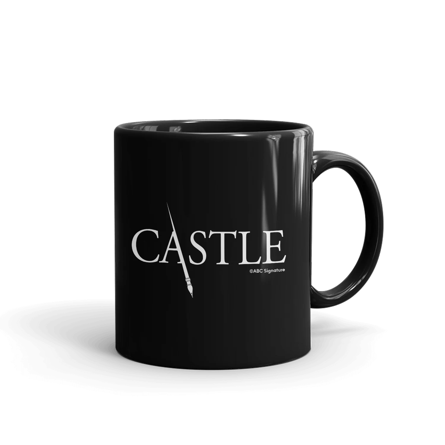 Castle Writer Black Mug - Image 3