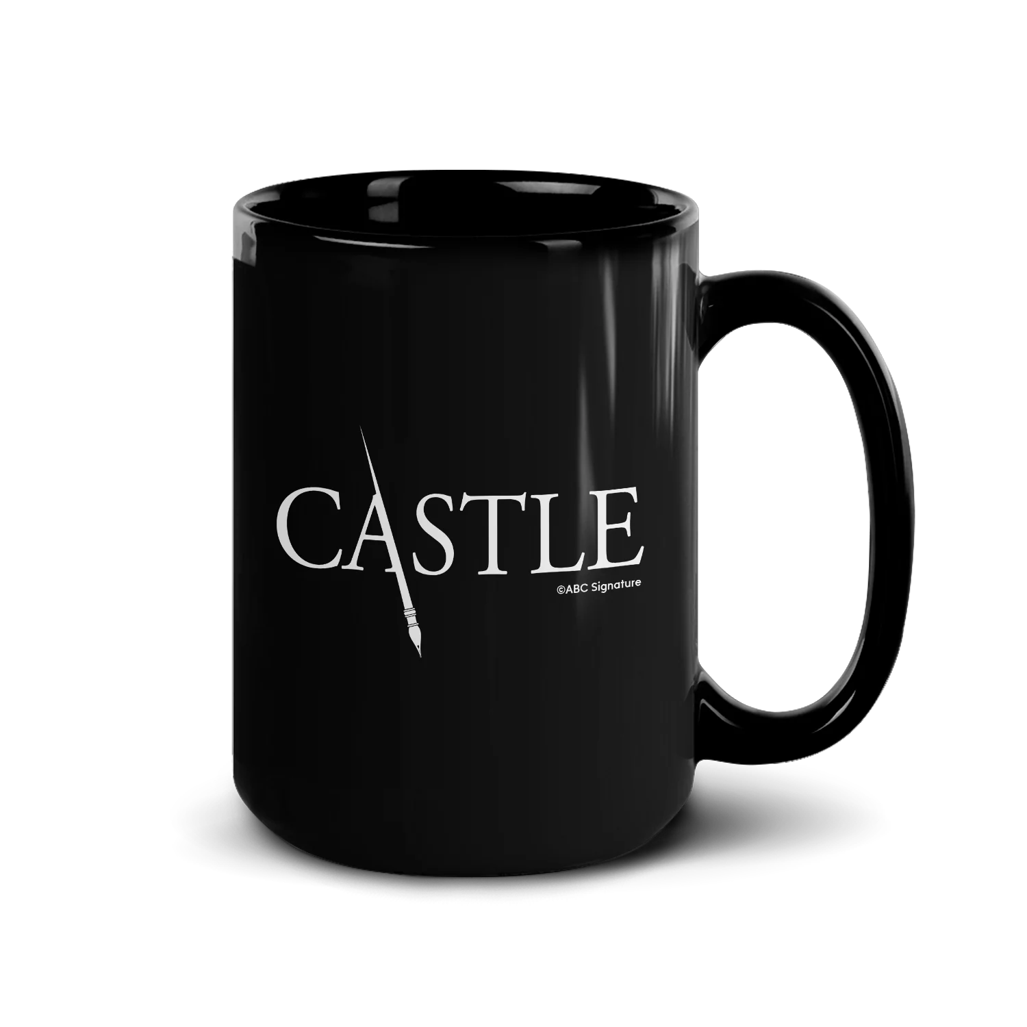 Castle Writer Black Mug - Image 5