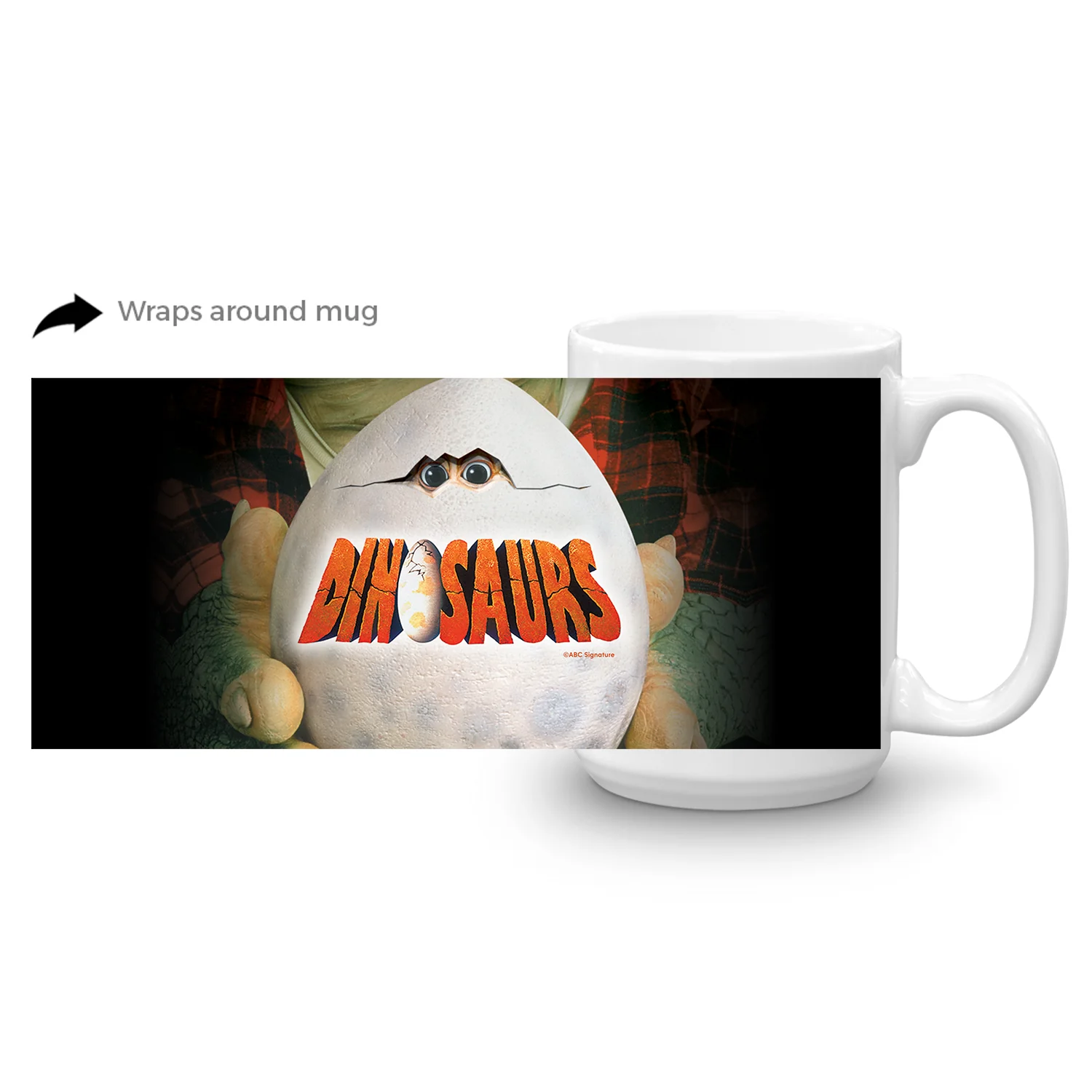 Dinosaurs Key Art White Mug - Image 6