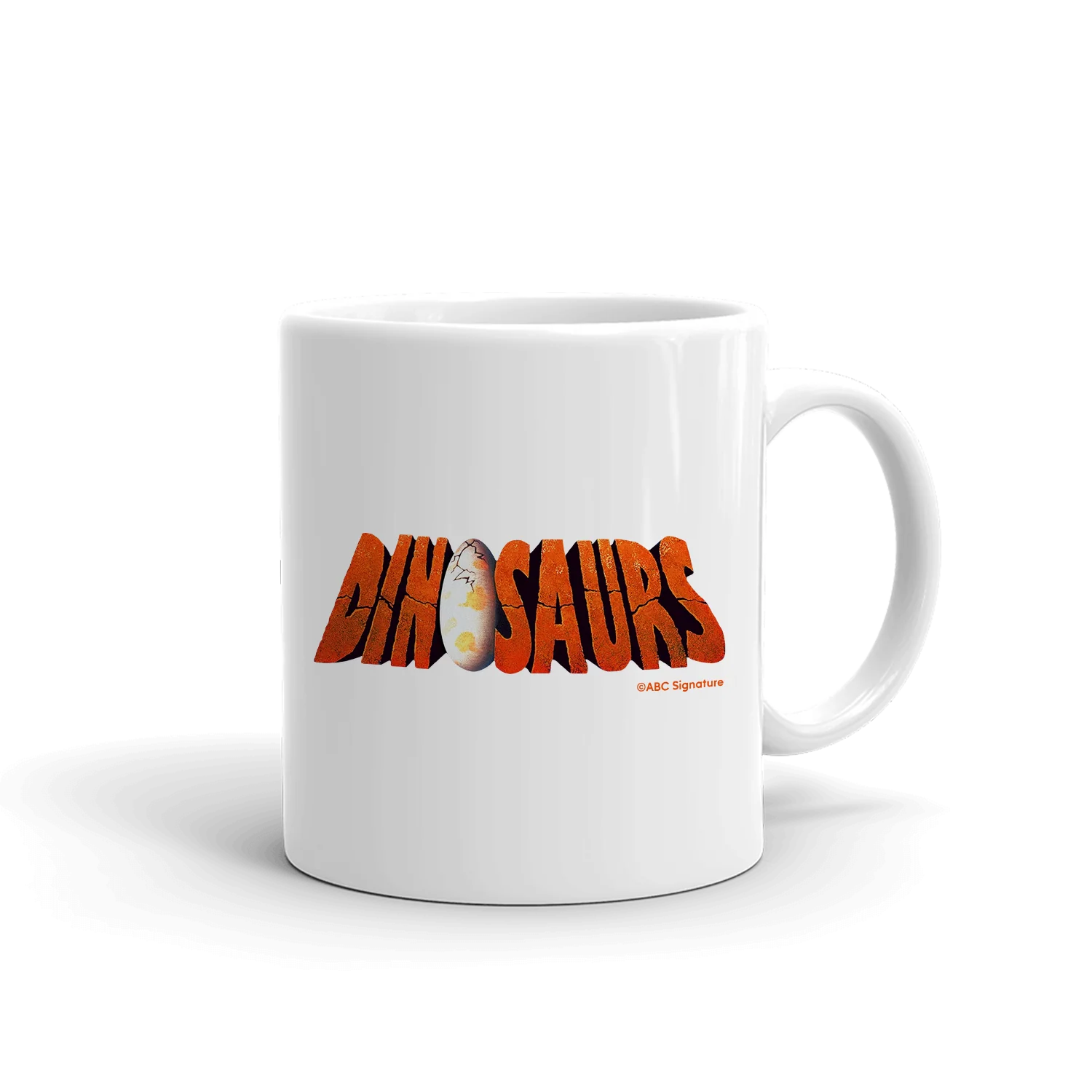 Dinosaurs Logo White Mug - Image 3