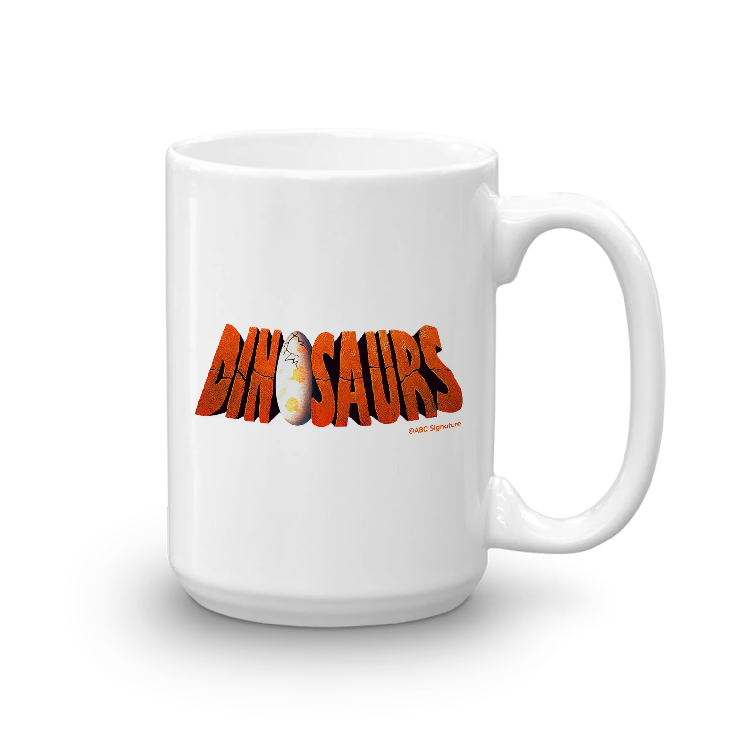 Dinosaurs Logo White Mug - Image 5