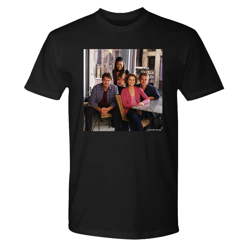 Felicity Group Photo Adult Short Sleeve T-Shirt - Image 3