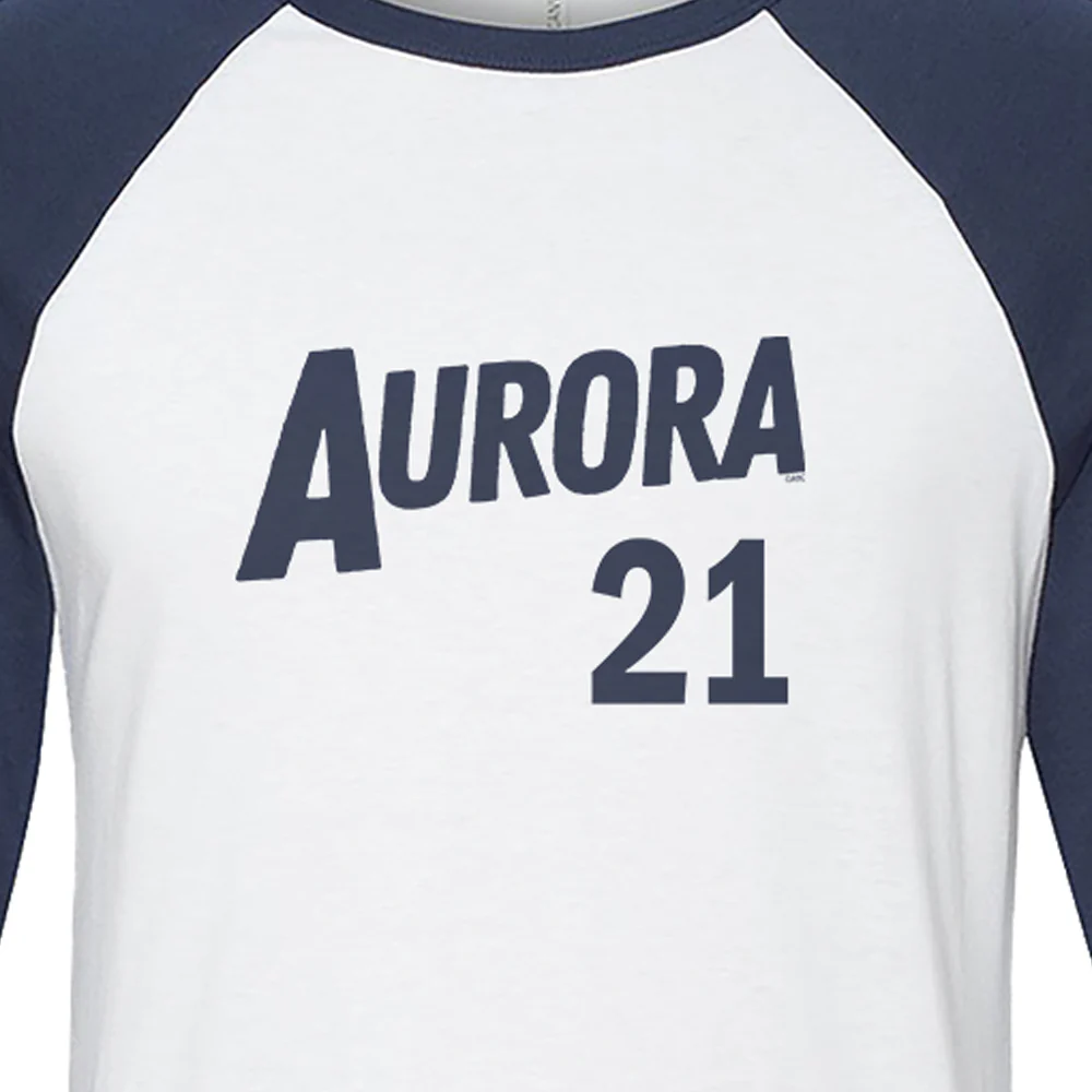 General Hospital Aurora Softball Team 3/4 Sleeve Baseball T-Shirt - Image 2
