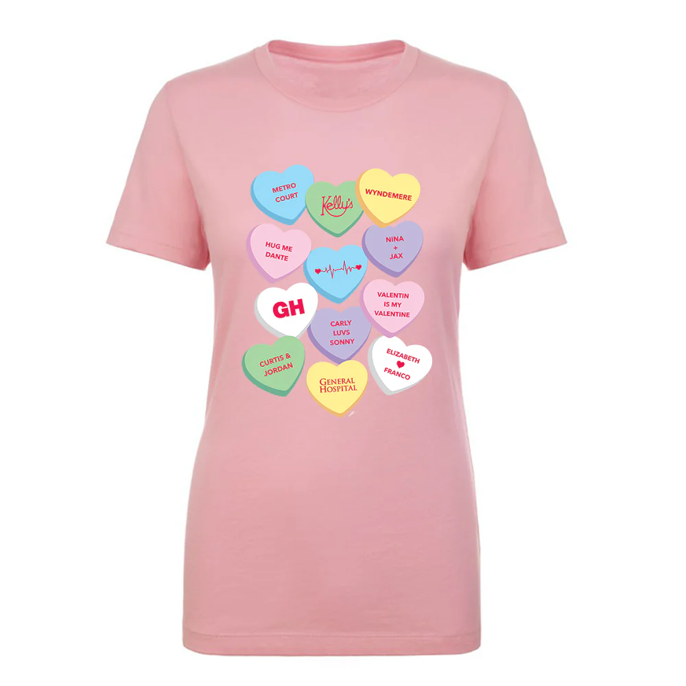 General Hospital Candy Hearts Women's Short Sleeve T-Shirt - Image 3