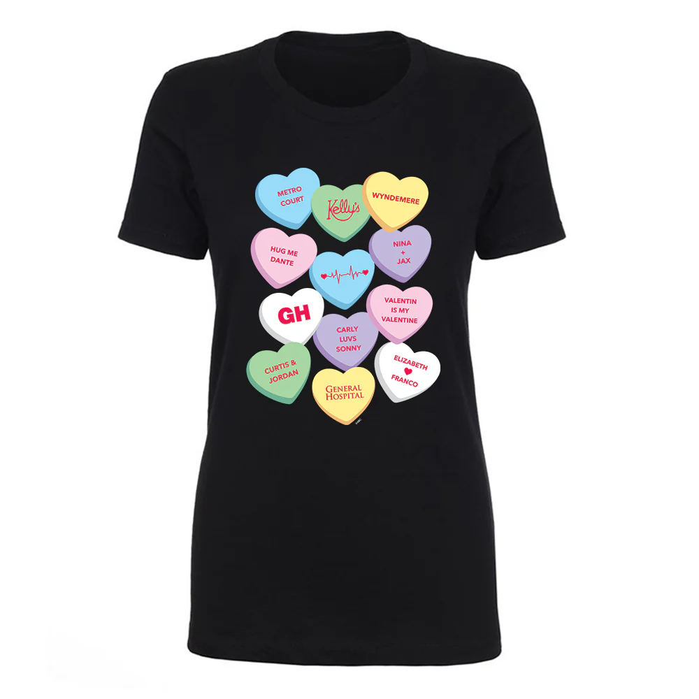 General Hospital Candy Hearts Women's Short Sleeve T-Shirt - Image 4