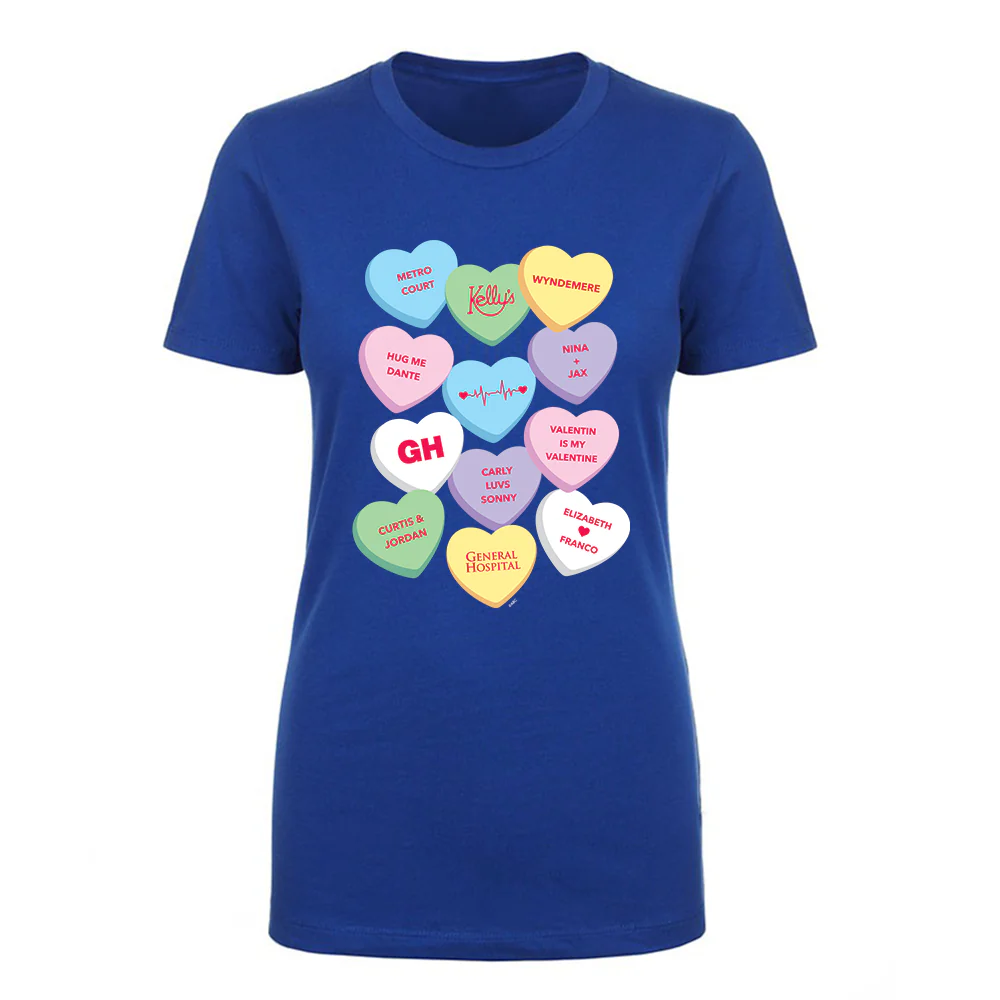 General Hospital Candy Hearts Women's Short Sleeve T-Shirt - Image 5