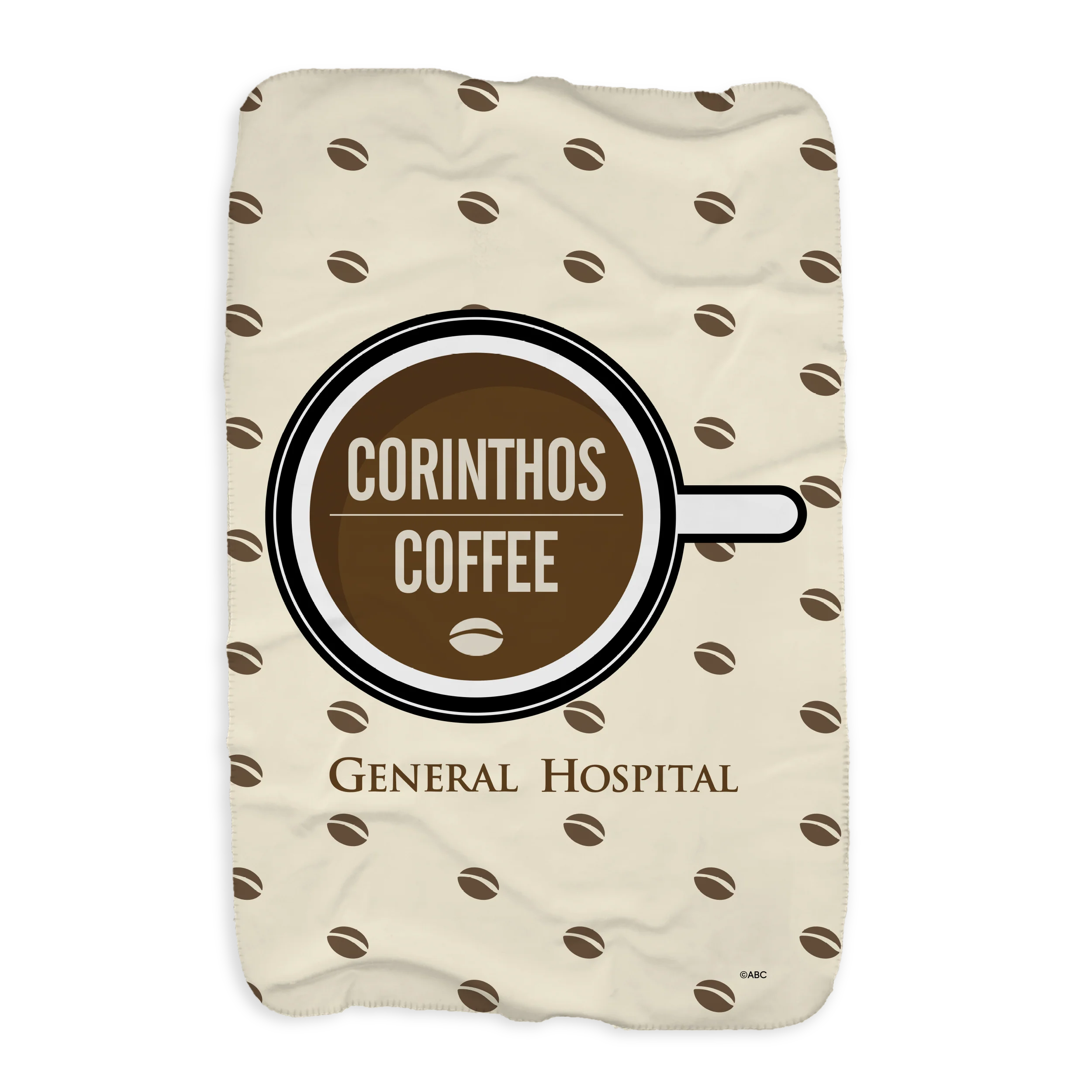 General Hospital Corinthos Coffee Beans Sherpa Blanket - Image 4