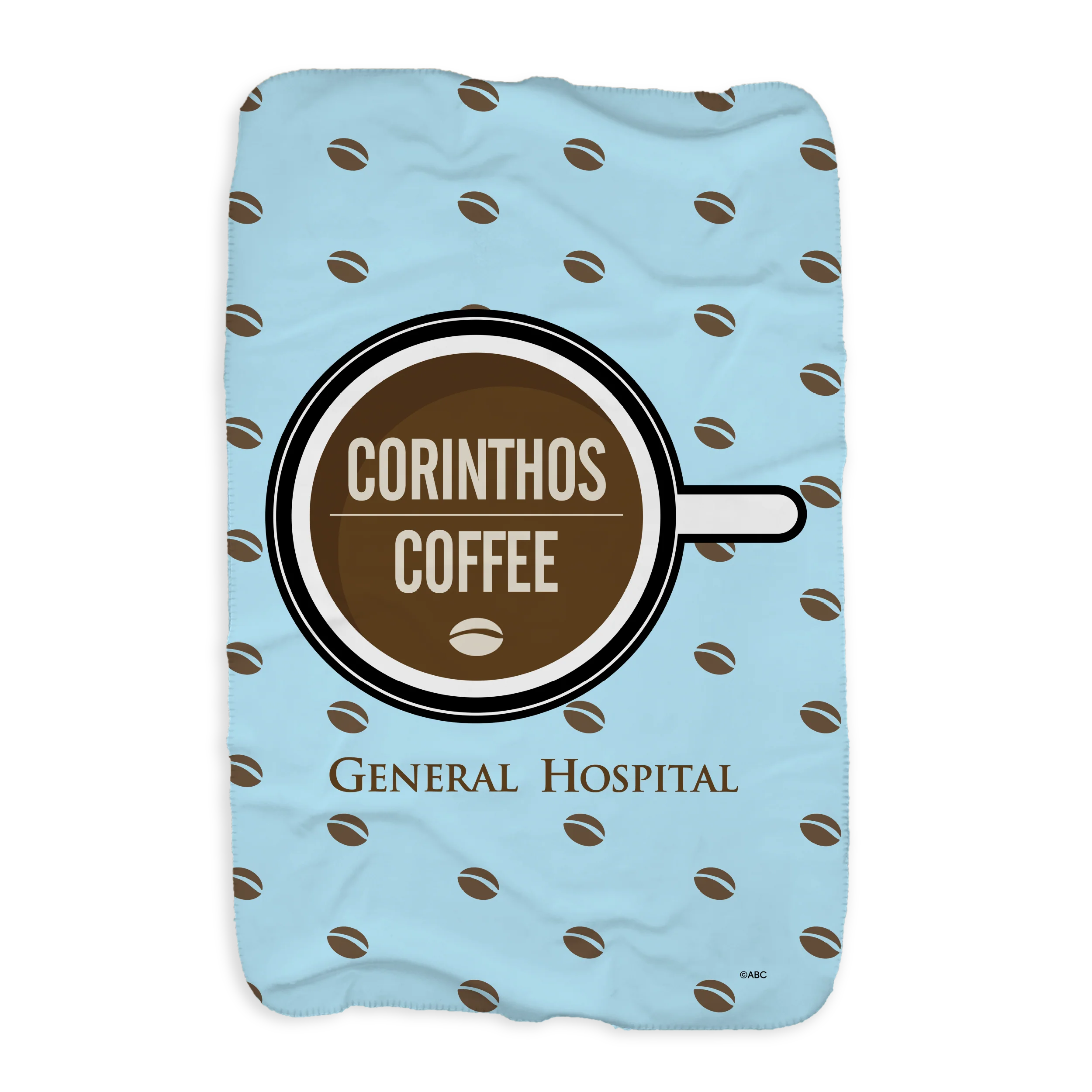 General Hospital Corinthos Coffee Beans Sherpa Blanket - Image 5