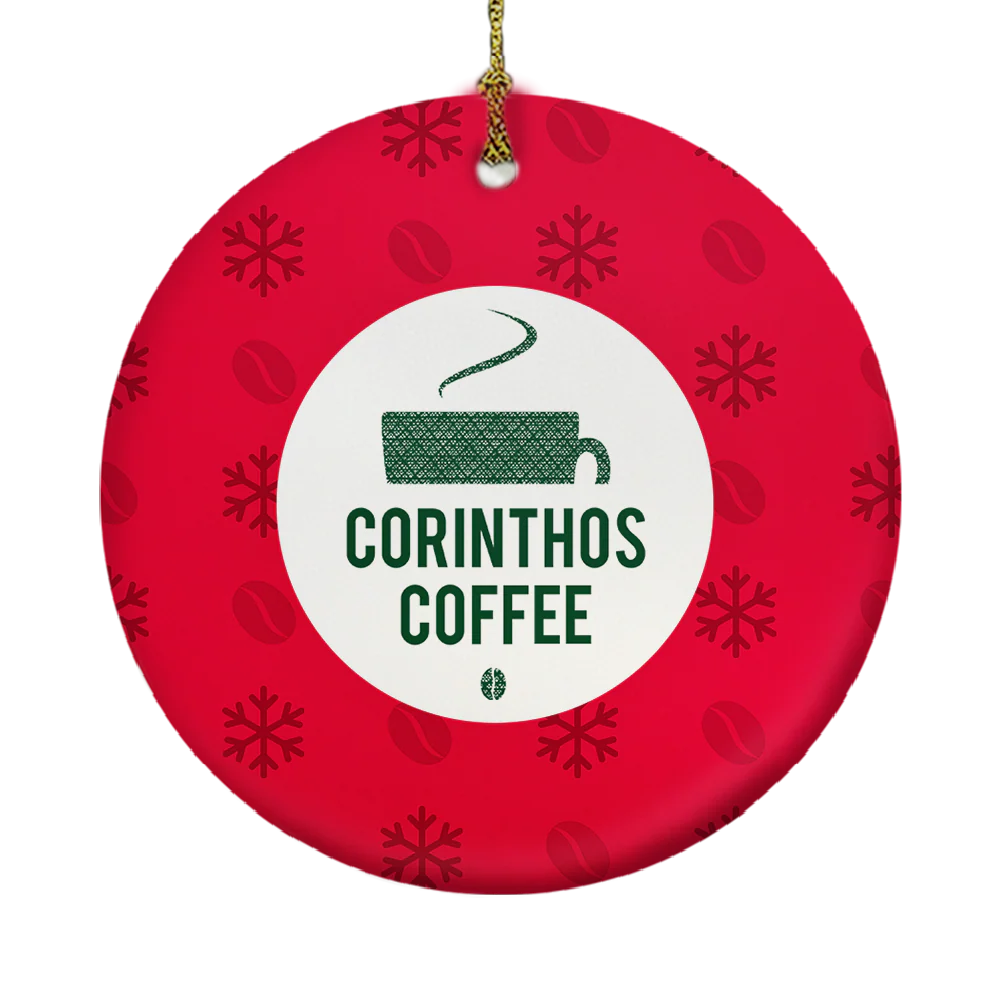 General Hospital Corinthos Coffee Snowflake Holiday Double-Sided Ornament - Image 3