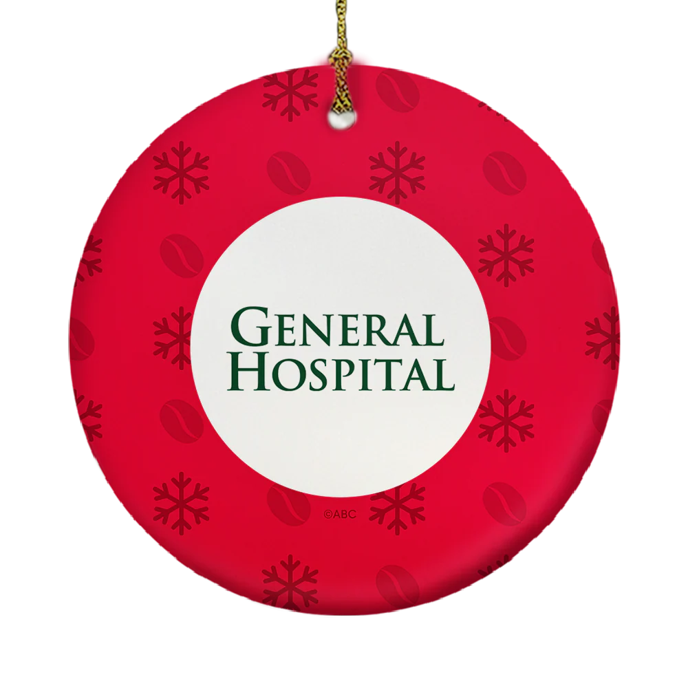General Hospital Corinthos Coffee Snowflake Holiday Double-Sided Ornament - Image 4