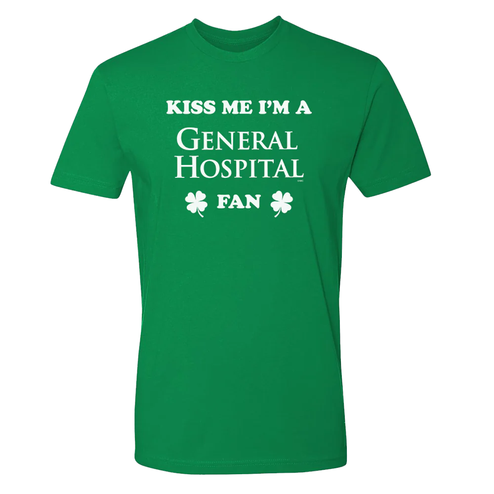 General Hospital St. Patrick's Day Kiss Me Adult Short Sleeve T-Shirt - Image 2