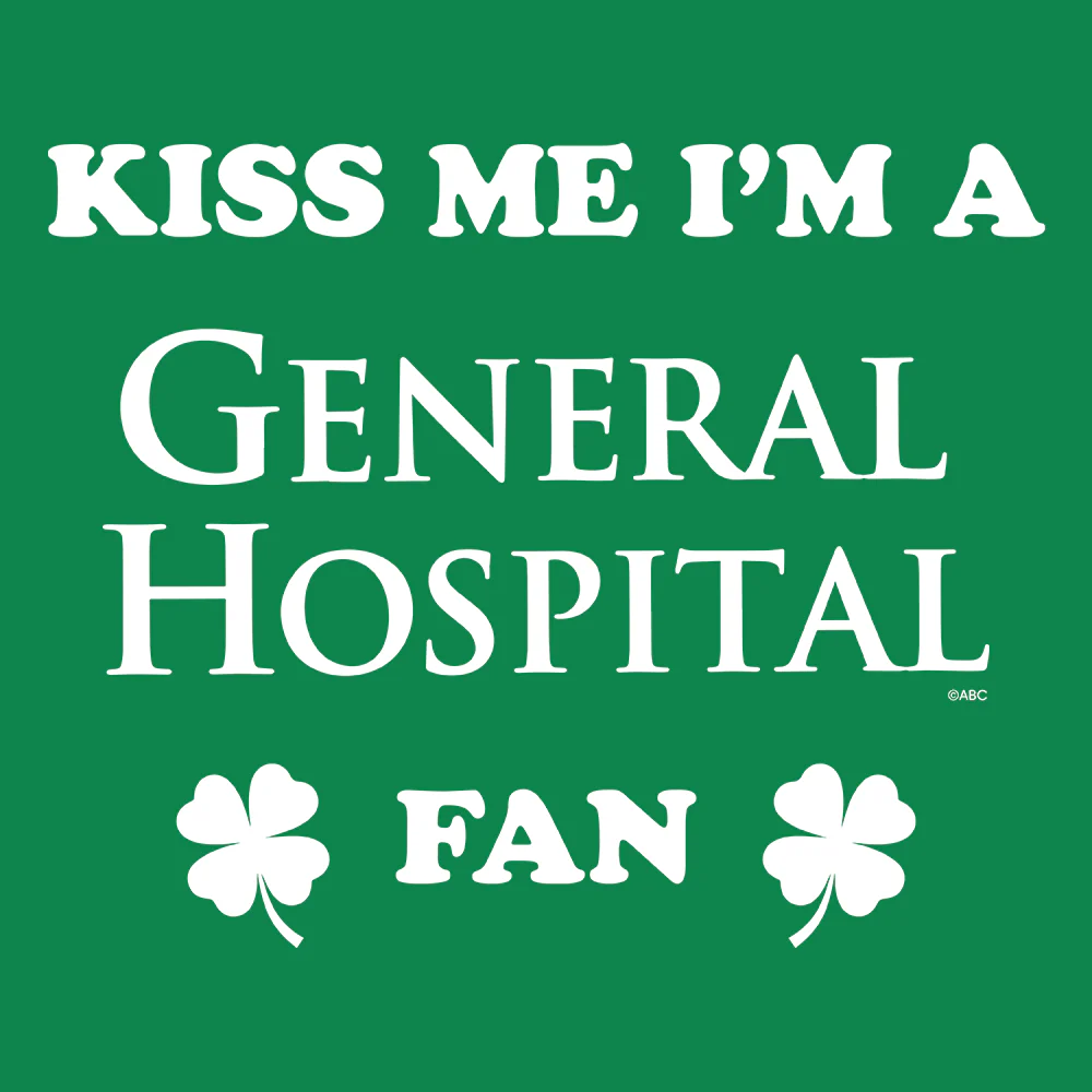 General Hospital St. Patrick's Day Kiss Me Adult Short Sleeve T-Shirt - Image 3
