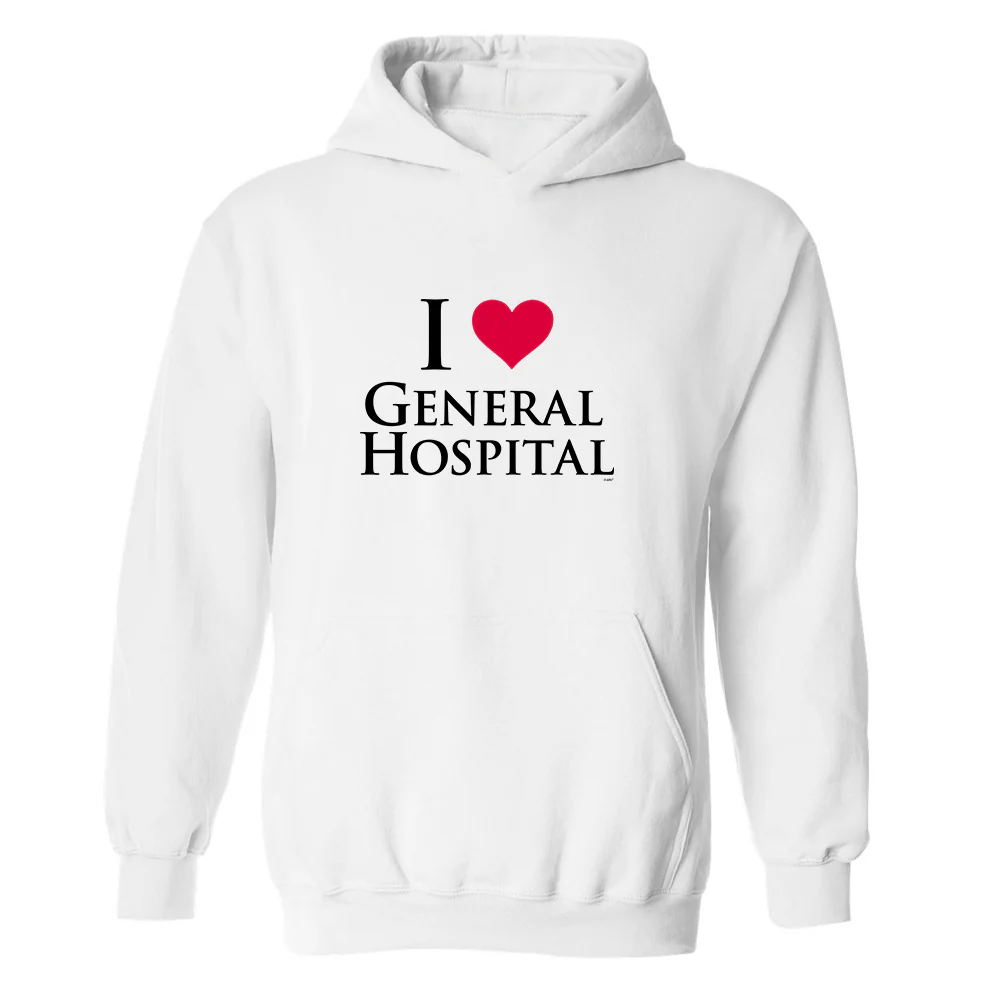 General Hospital I Love GH Fleece Hooded Sweatshirt - Image 4