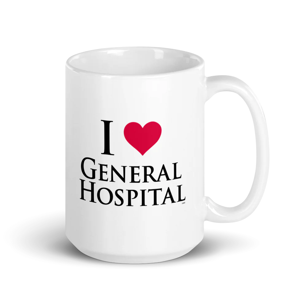 General Hospital I Love GH White Mug - Image 4