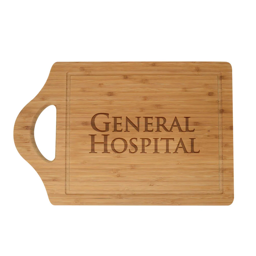 General Hospital Logo Rectangle Laser Engraved Cutting Board