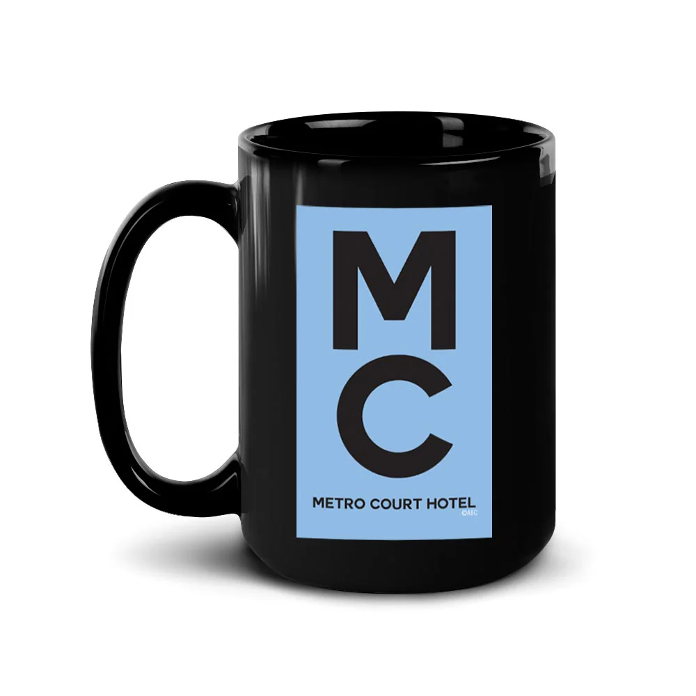 General Hospital Metro Court Hotel Black Mug - Image 4