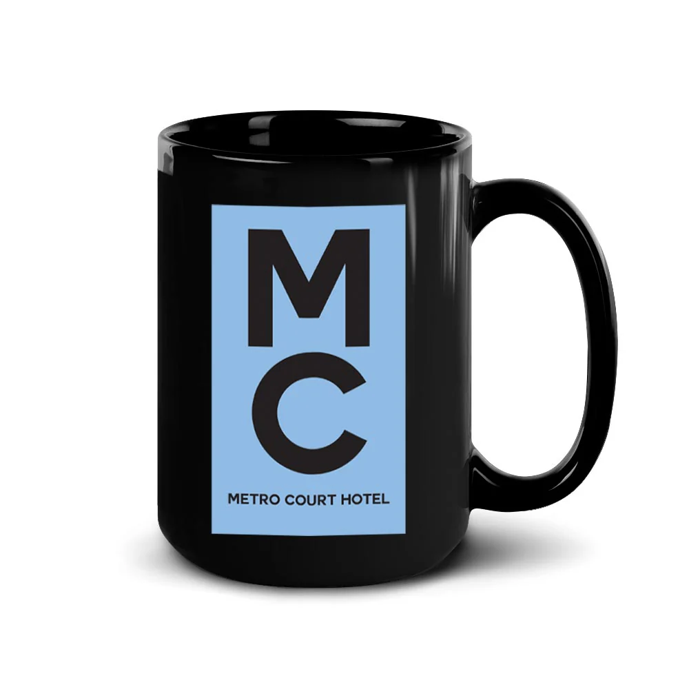 General Hospital Metro Court Hotel Black Mug - Image 5