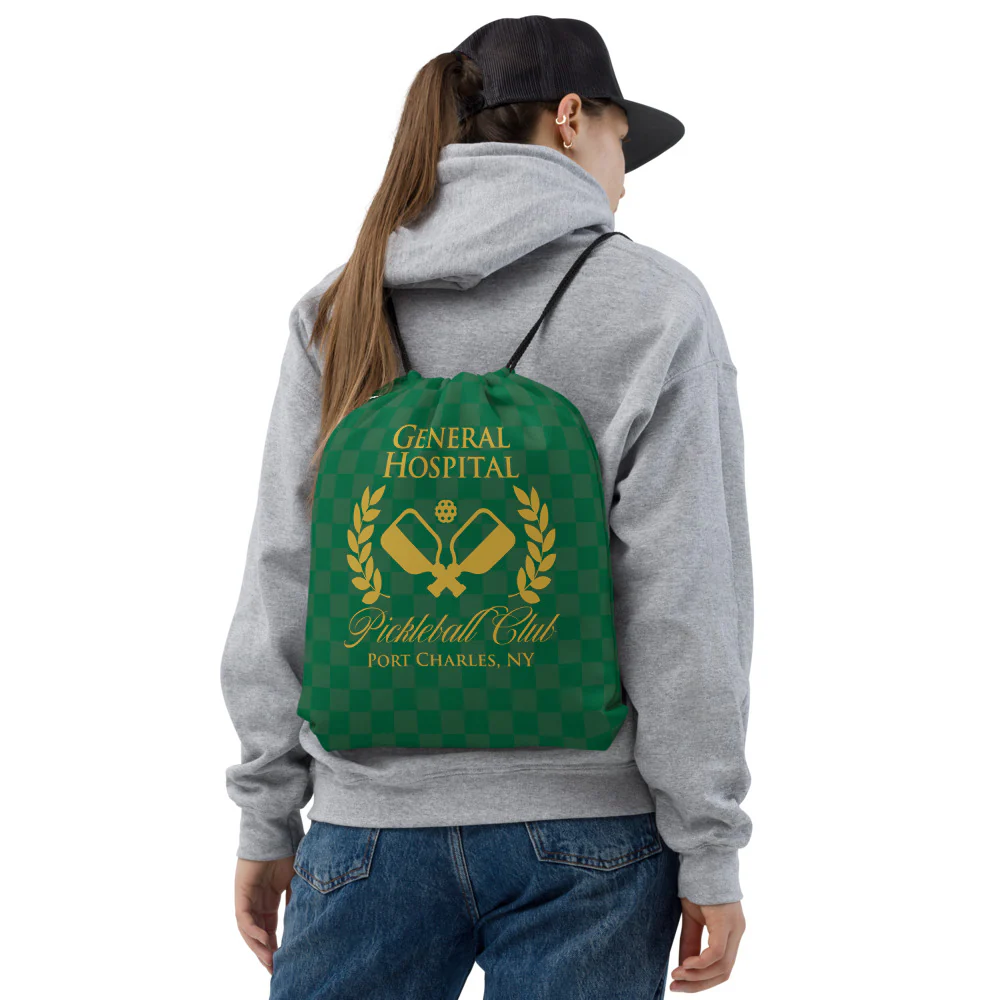 General Hospital Pickleball Club Drawstring Bag - Image 3