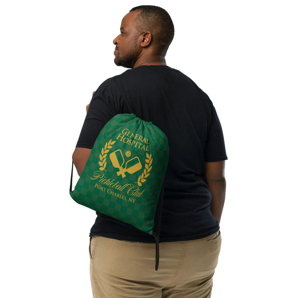 General Hospital Pickleball Club Drawstring Bag - Image 4