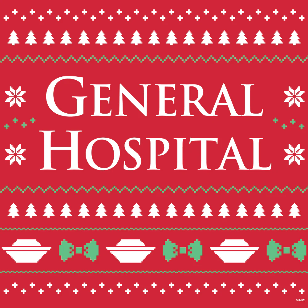 General Hospital Ugly Holiday Sweater Fleece Crewneck Sweatshirt - Image 2
