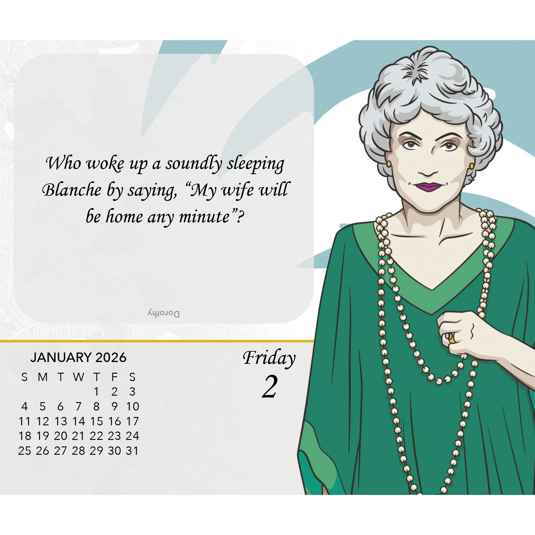The Golden Girls 2026 Day-at-a-Time Box Calendar - Image 3