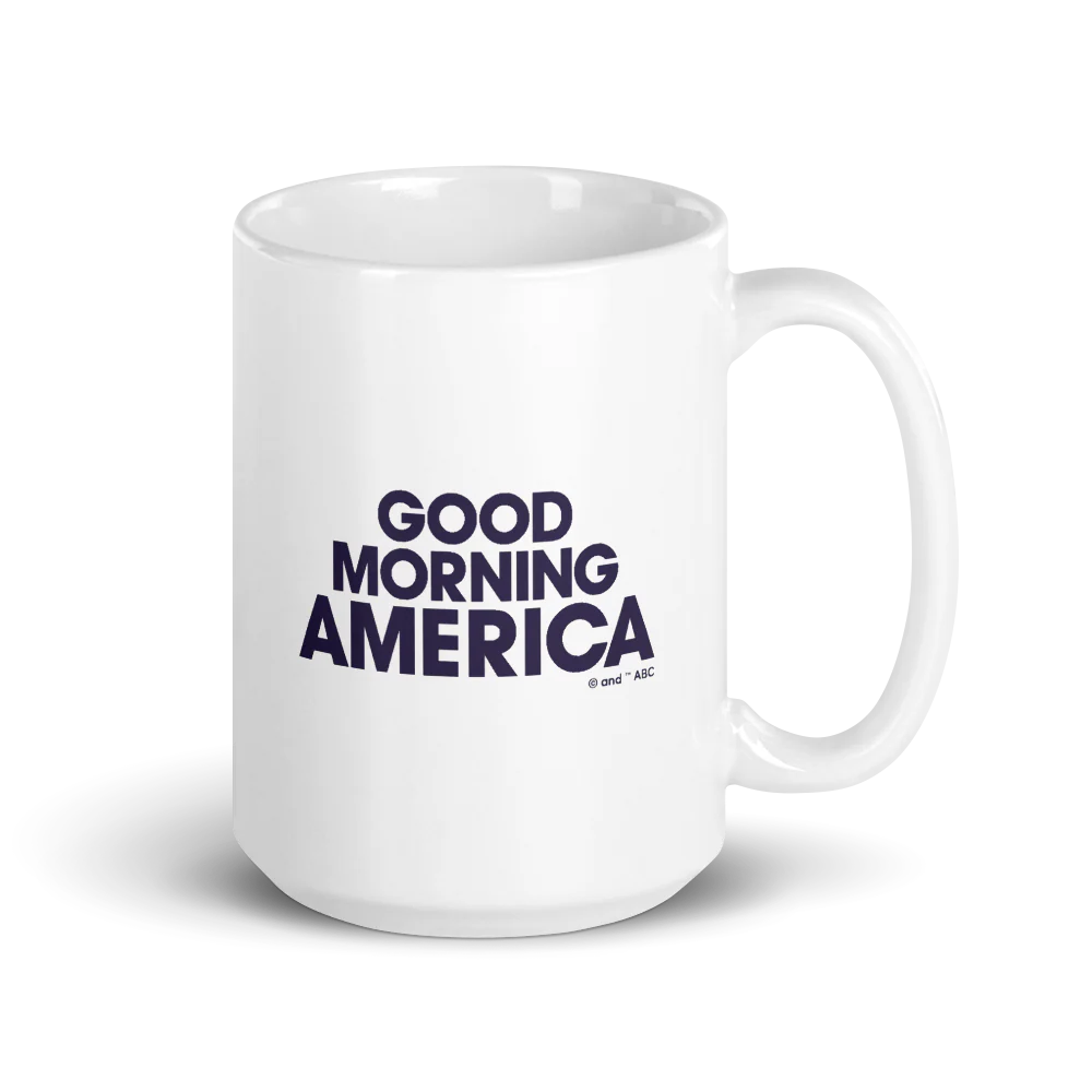 Good Morning America Stacked Logo White Mug - Made in the USA - Image 4