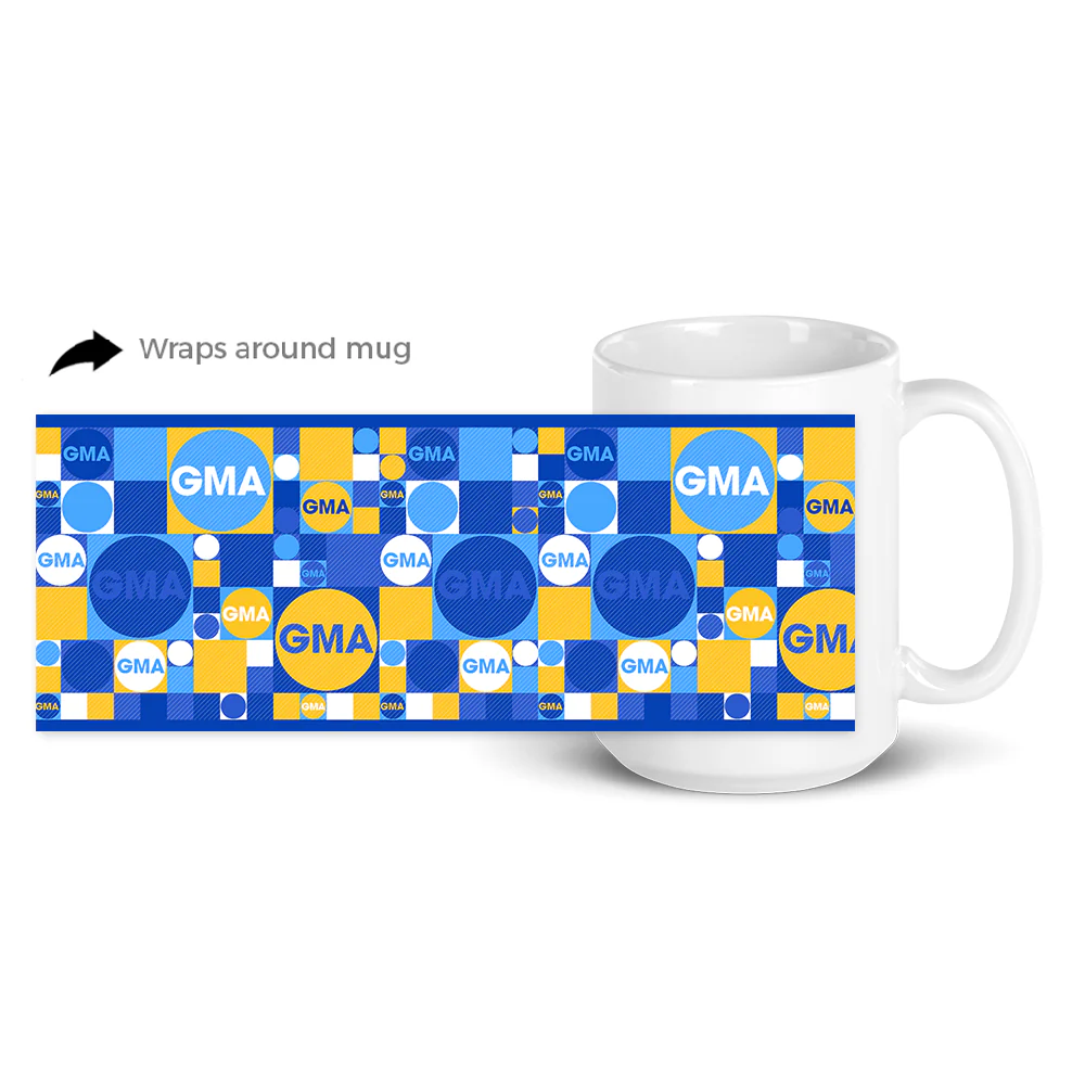 Good Morning America Tile White Mug - Made in the USA - Image 3