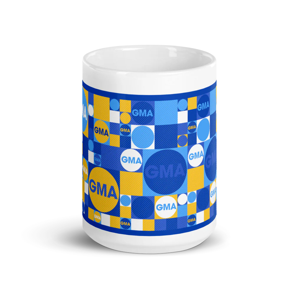 Good Morning America Tile White Mug - Made in the USA - Image 4