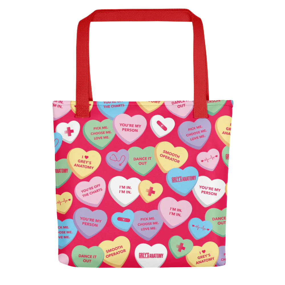 Grey's Anatomy Candy Hearts Premium Tote Bag - Image 3