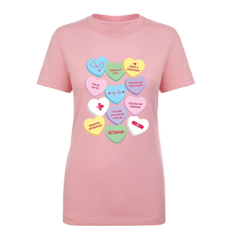 Grey's Anatomy Candy Hearts Women's Short Sleeve T-Shirt - Image 3