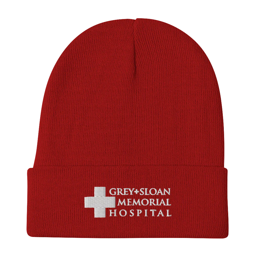 Grey's Anatomy Grey + Sloan Embroidered Beanie - Image 4