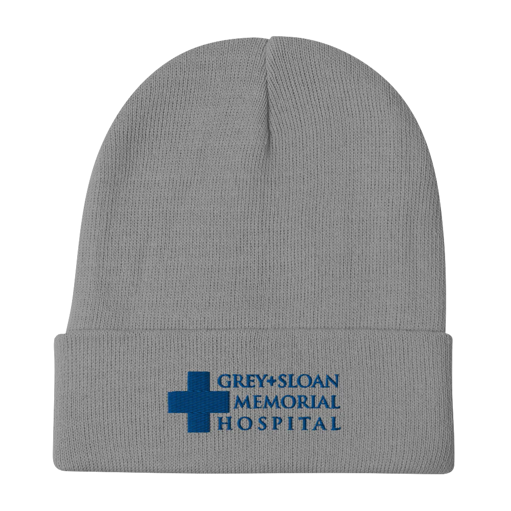 Grey's Anatomy Grey + Sloan Embroidered Beanie - Image 6
