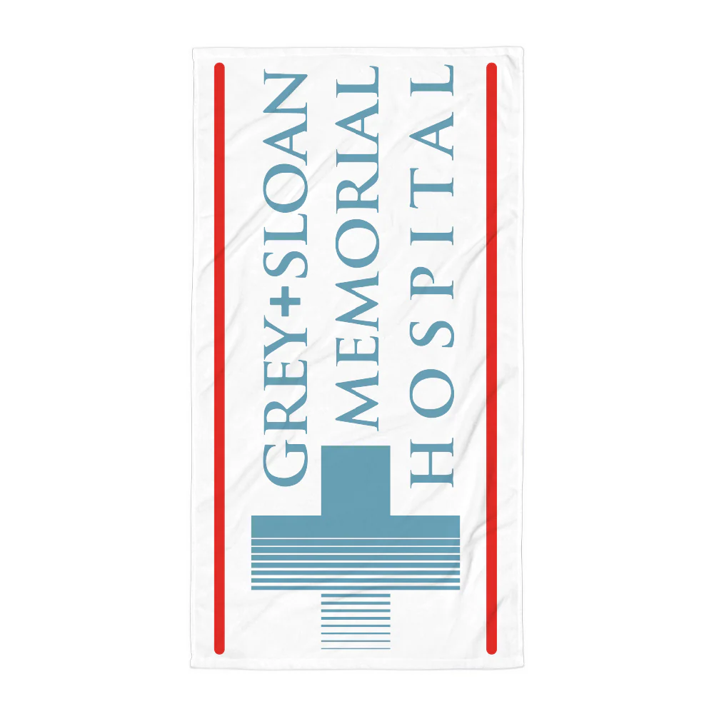 Grey's Anatomy Grey + Sloan Logo Beach Towel - Image 3