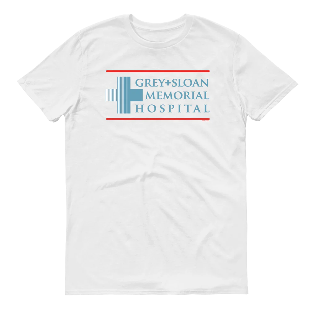 Grey's Anatomy Grey + Sloan Memorial Hospital Adult Short Sleeve T-Shirt - Image 3
