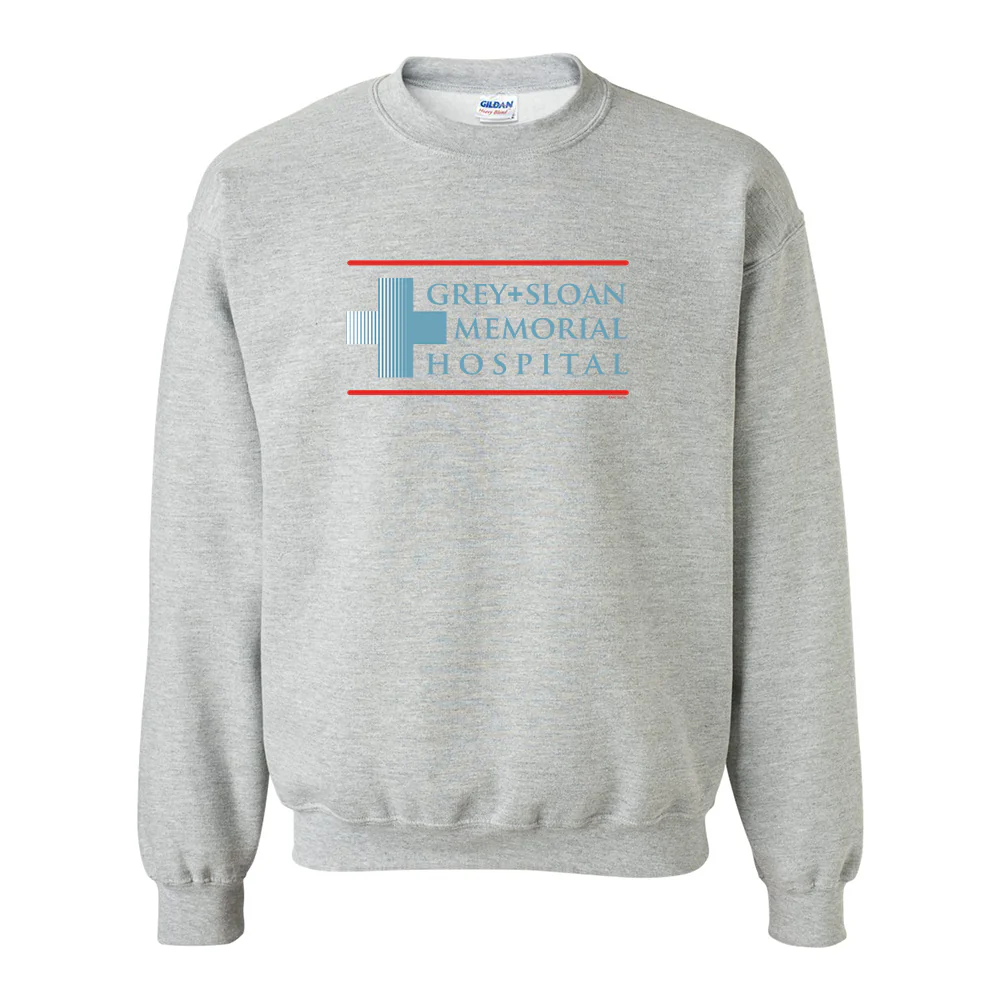Grey's Anatomy Grey + Sloan Memorial Hospital Crewneck Sweatshirt - Image 5
