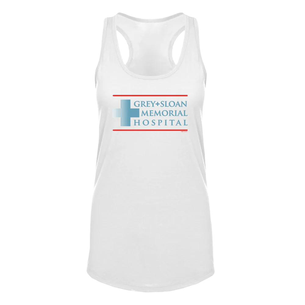 Grey's Anatomy Grey + Sloan Memorial Hospital Women's Racerback Tank Top - Image 3